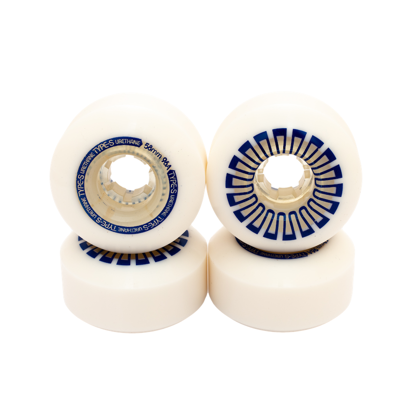 Type-S Wheels (96a) Soft Blend Premium Skate Park Wheels (4-Pack) USA-made