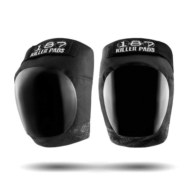 187 Killer pads pro knee pads. Detachable cup knee pads with soft lining and thick padding. Excellent for roller derby, park skating, and skateboarding.