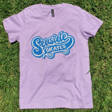 Lavender Seaside Skates Maple T-Shirt