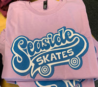 Lavender Seaside Skates Maple T-Shirt