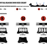 Sizing chart for Brunny P.O. blocks 3056 grind blocks