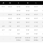 187 killer pads size chart for all models of knee pad. Look up your pad size on this size chart.