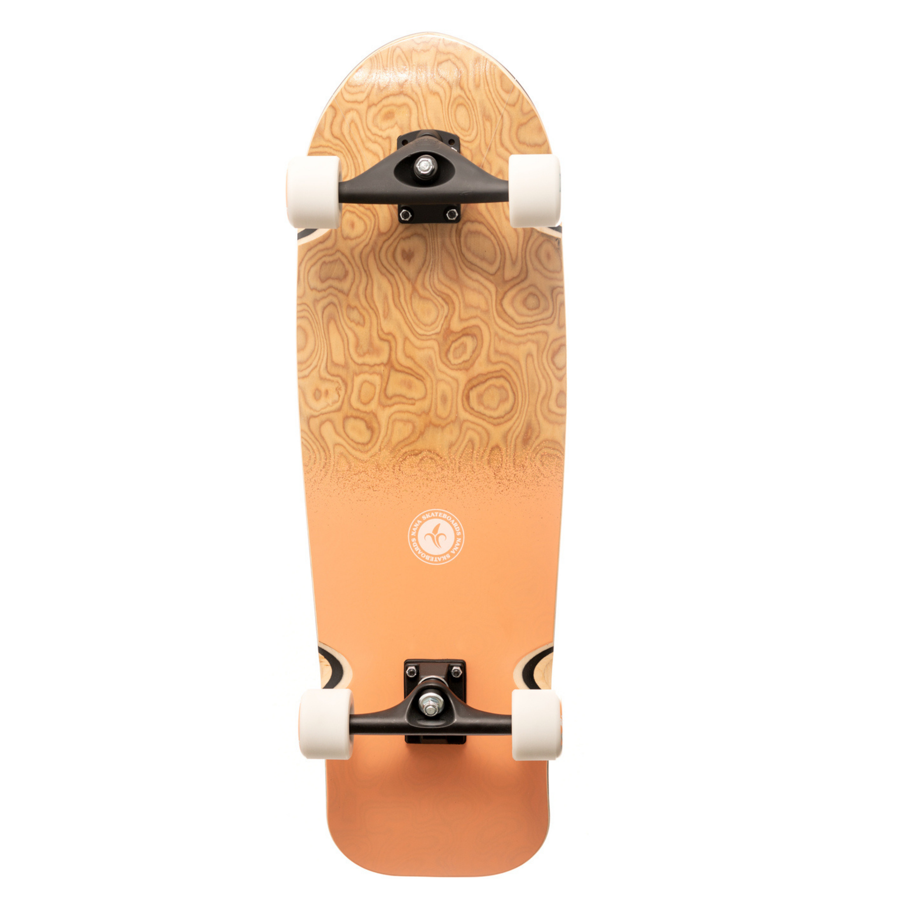 The Lil Ripper is a 31 inch surfskate board from NANA. Pictured with Logo Dip Salmon graphics.