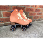 Chuffed wanderer roller skate in peach pink.