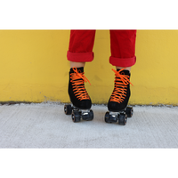 Chuffed Crew Collection: Black Fuegote Roller Skates