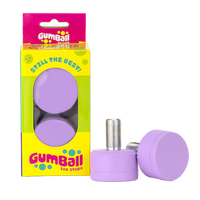 Gumball roller skate toe stops in grape color