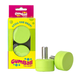 Gumball roller skate toe stops in lime color
