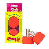 Gumball roller skate toe stops in watermelon color