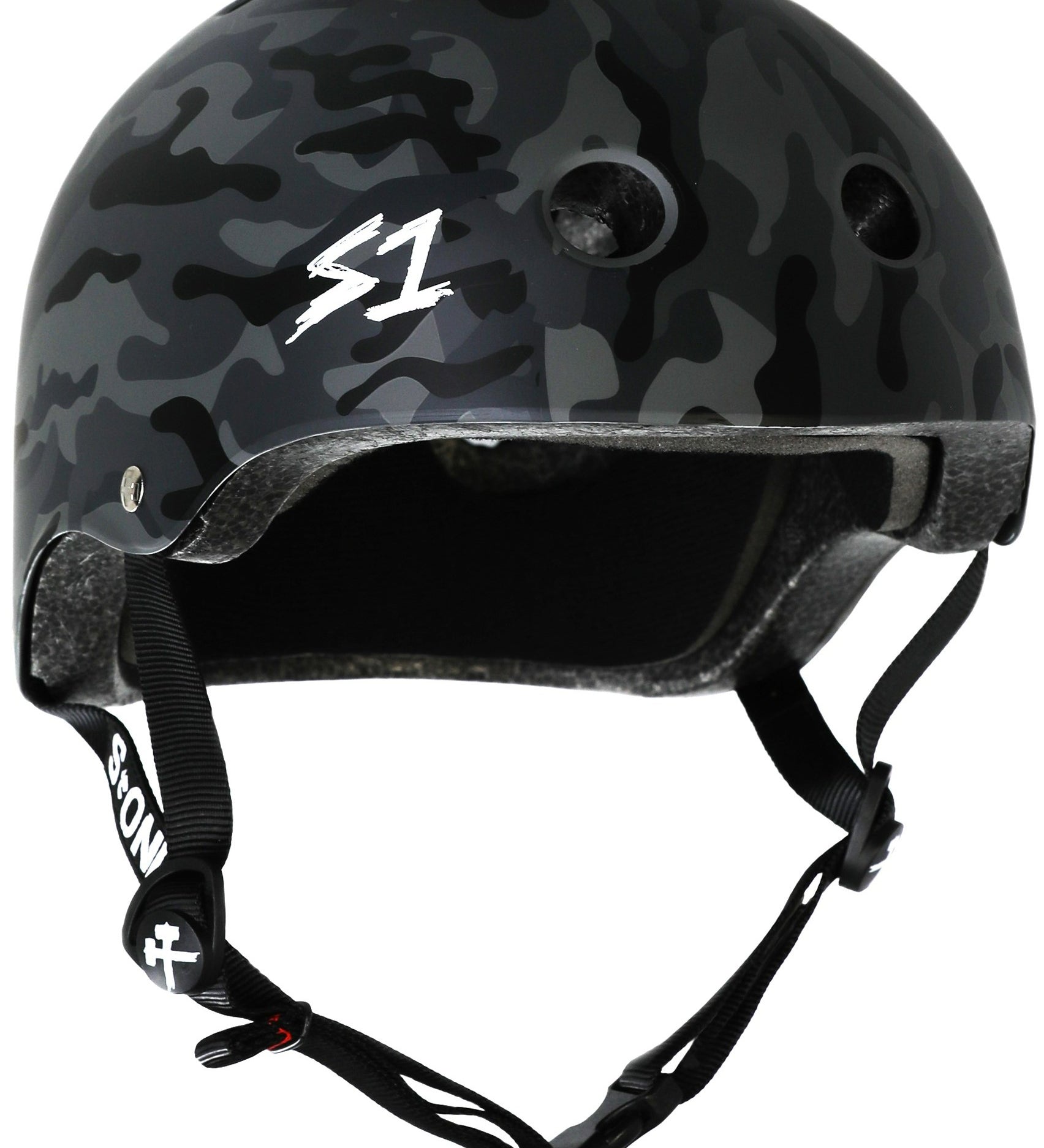S1 Lifer Helmet in Black Camo pattern. Available at Seaside Skates.
