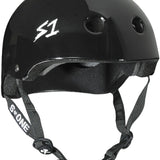 S-One Lifer Helmet is a multi-certified multi-impact helmet available in a variety of colors. Pictured here in gloss black.  S1 Lifer.