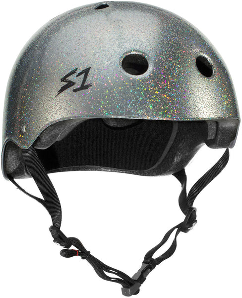 S-One Helmet Mega Lifer Silver gloss Glitter